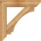 Ekena Millwork Imperial Slat Rough Sawn Bracket w/ Offset Brace, Western Red Cedar, 8"W x 38"D x 38"H BKT0806X38X38IMP06RWR - alternate 3